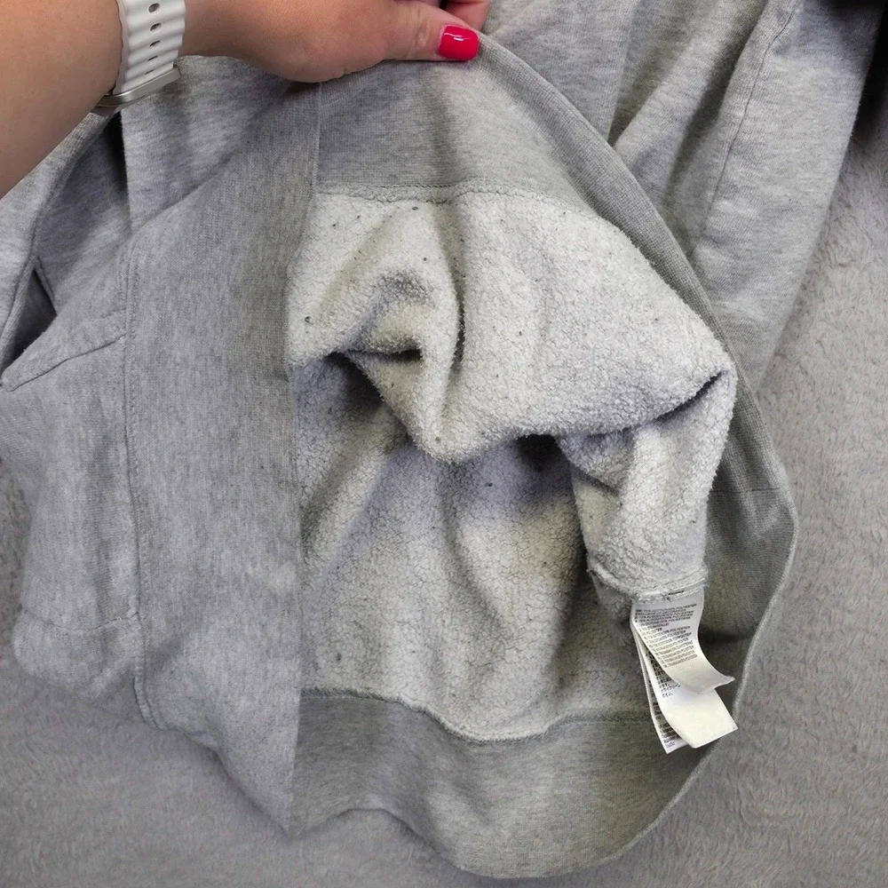 The North Face Hoodie Mens‎ M Gray Logo Graphics Athleisure Sweatshirt Thrashed